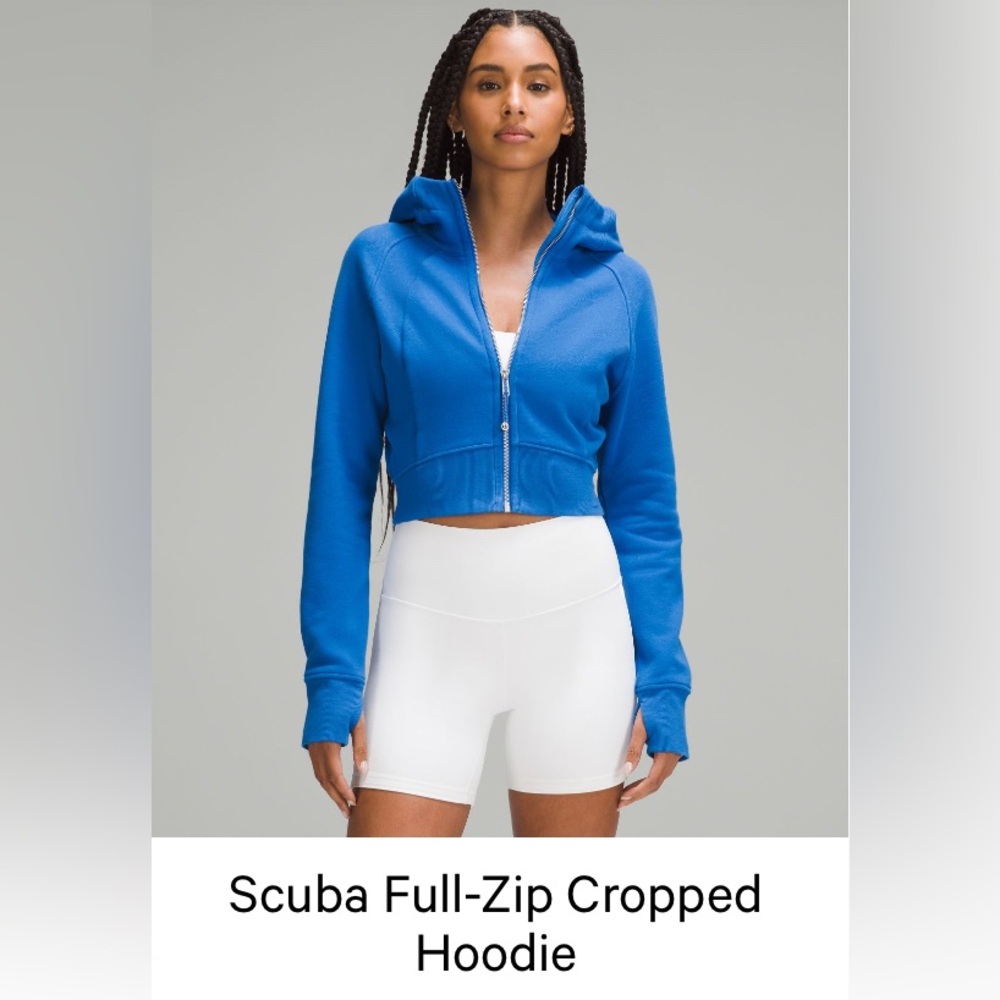 Lululemon Scuba Full-Zip Cropped Hoodie